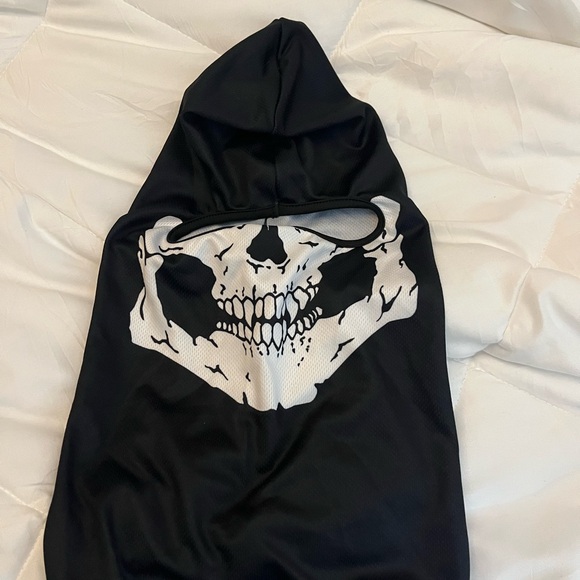 Other - Black Skull Hooded One Piece baklava face mask
